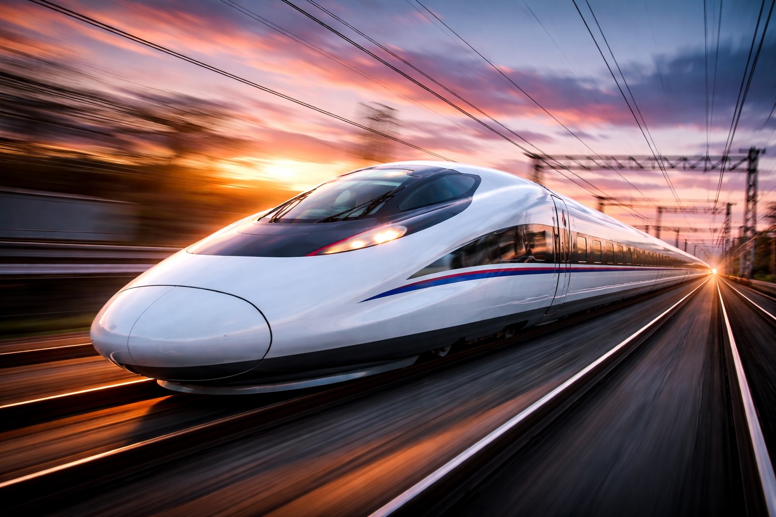 CRRC high-speed trains and railway systems.